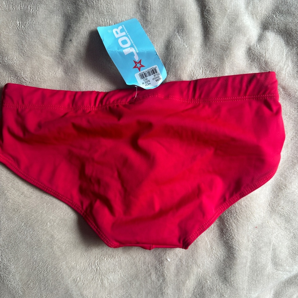 NWT JOR Red Swim Brief - Picture 2 of 2